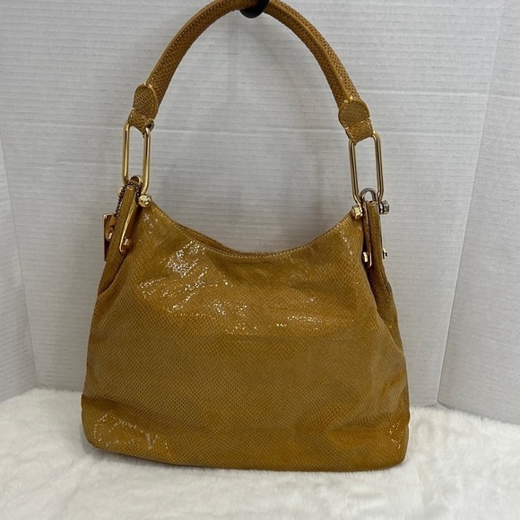 Tiffany & Fred Handbags - TIFFANY & Fred yellow embossed leather